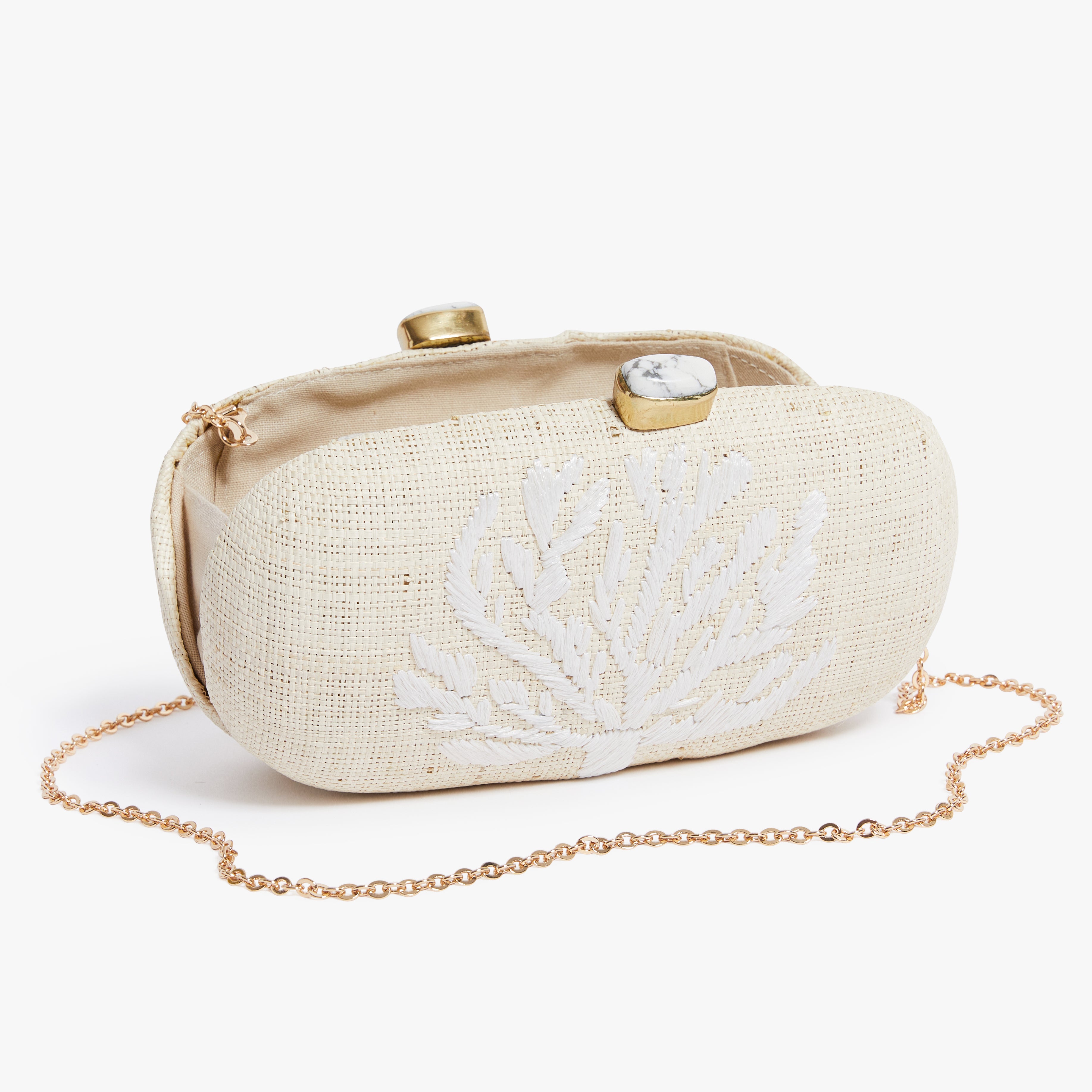 Coral Clutch White – Pamela Munson