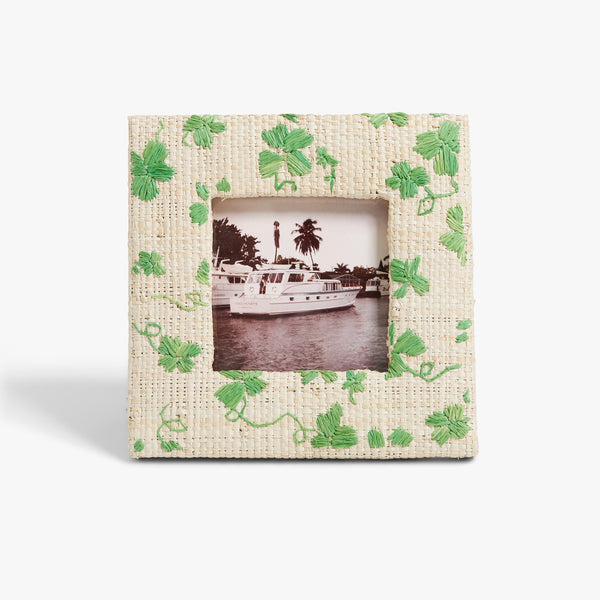 D. Porthault x Pamela Munson - Trèfles Frame 4 x 4