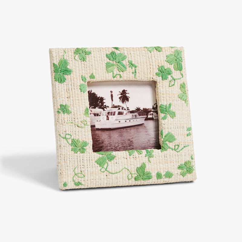 D. Porthault x Pamela Munson - Trèfles Frame 4 x 4