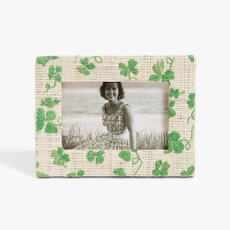 D. Porthault x Pamela Munson - Trèfles Frame 4 x 6