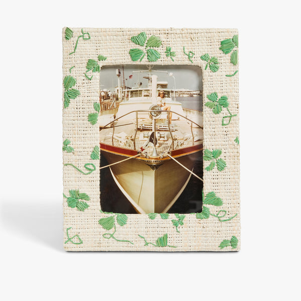 D. Porthault x Pamela Munson - Trèfles Frame 5 x 7