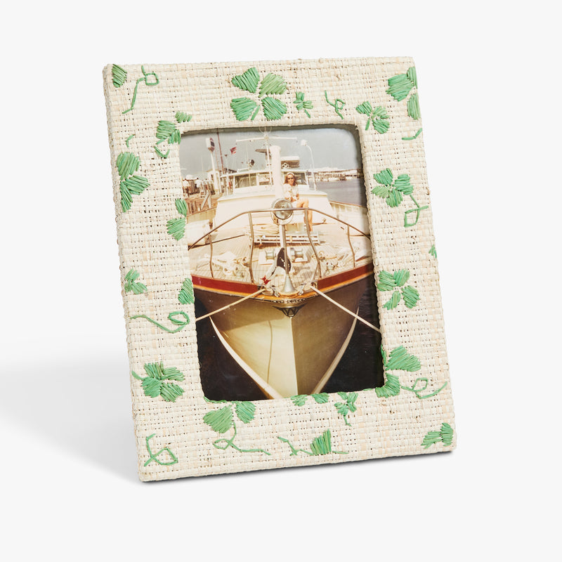 D. Porthault x Pamela Munson - Trèfles Frame 5 x 7