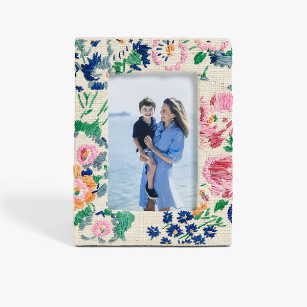 D. Porthault x Pamela Munson - New York Mille Fleurs Frame 4 x 6