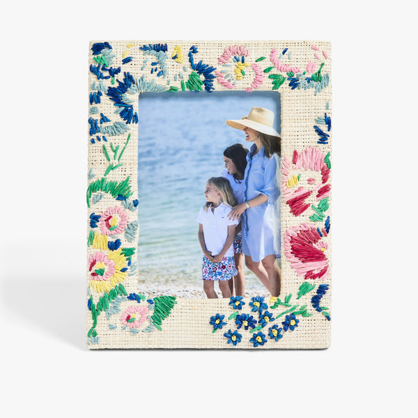 D. Porthault x Pamela Munson - New York Mille Fleurs Frame 5 x 7