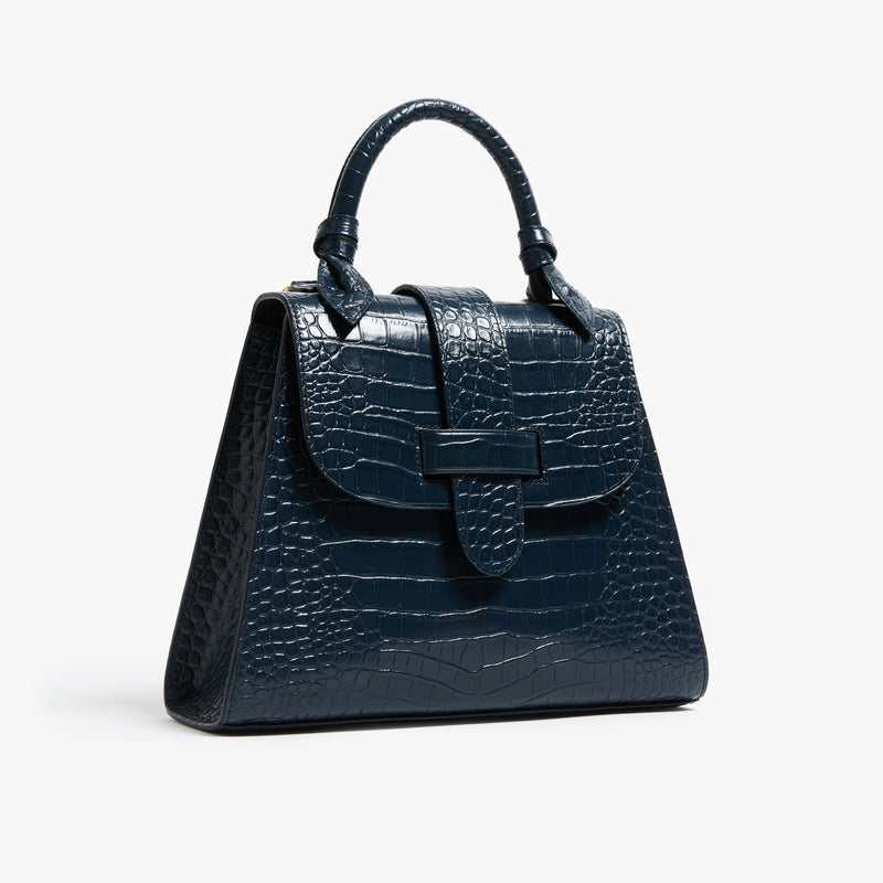 The Lady Bag Leather Navy