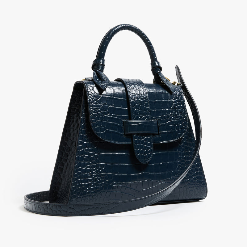 The Lady Bag Leather Navy