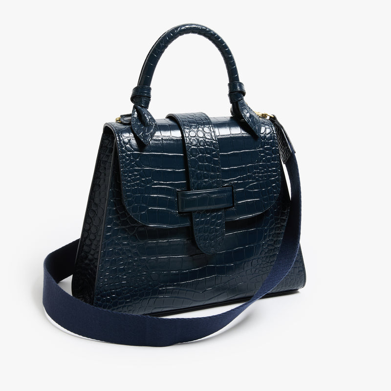 The Lady Bag Leather Navy