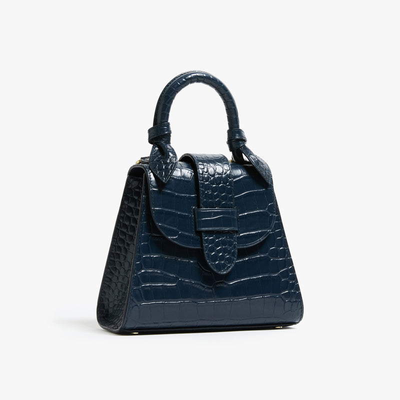 The Petite Lady Bag Leather Navy