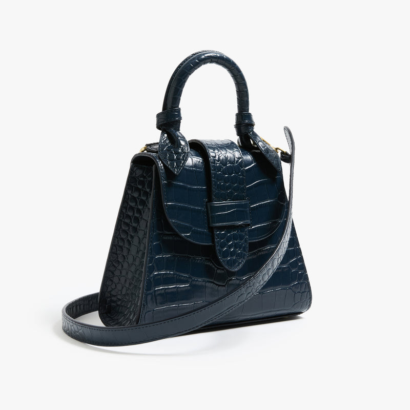 The Petite Lady Bag Leather Navy