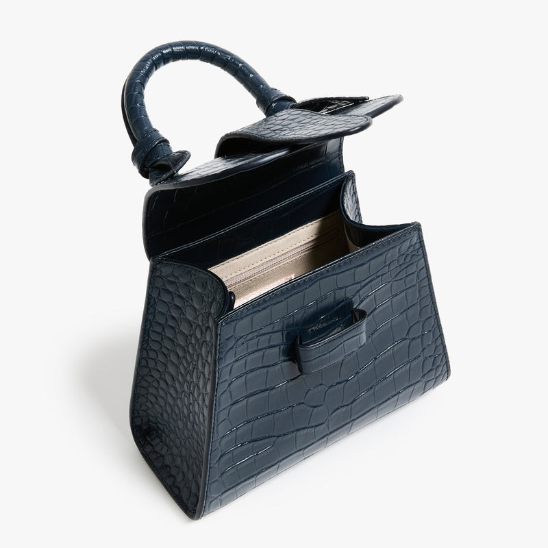 The Petite Lady Bag Leather Navy