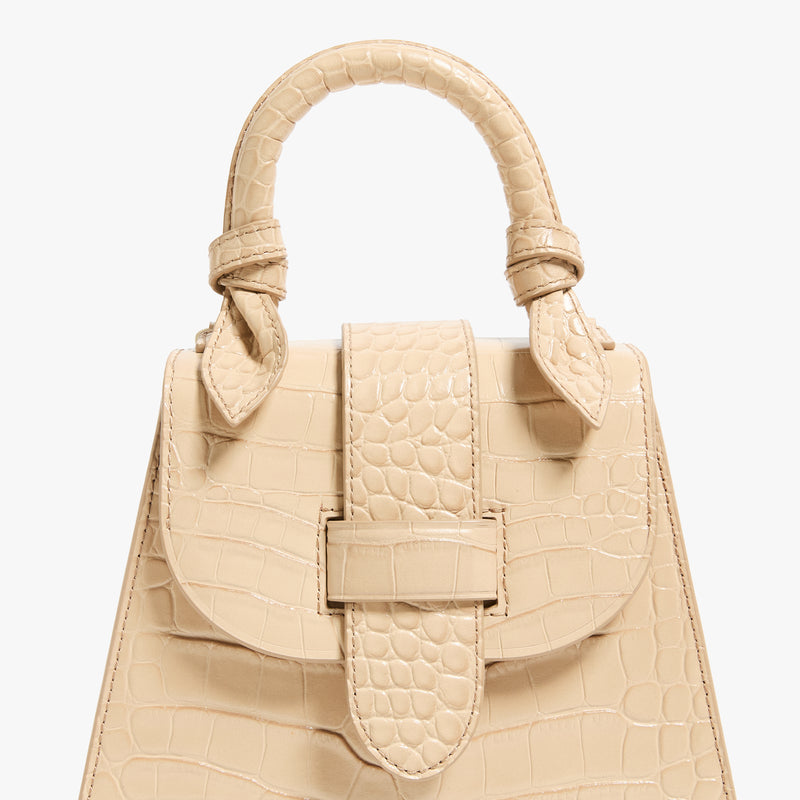 The Petite Lady Bag Leather Sand