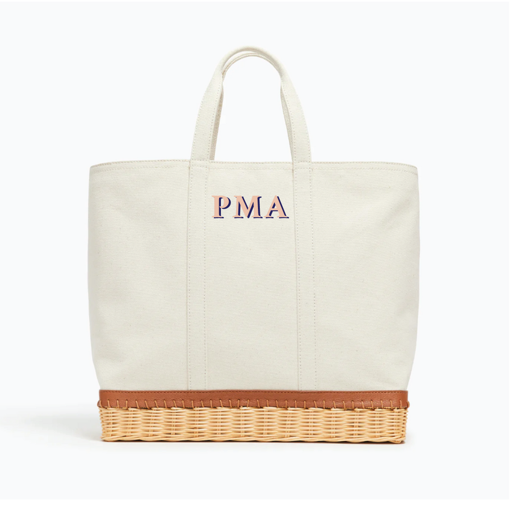 The Gardner Tote x Fait Main Pink Three Letter Pamela Munson