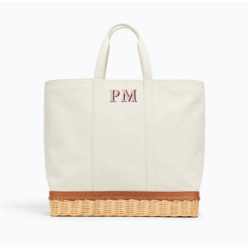 The Gardner Tote x Fait à Main Pink Two Letter