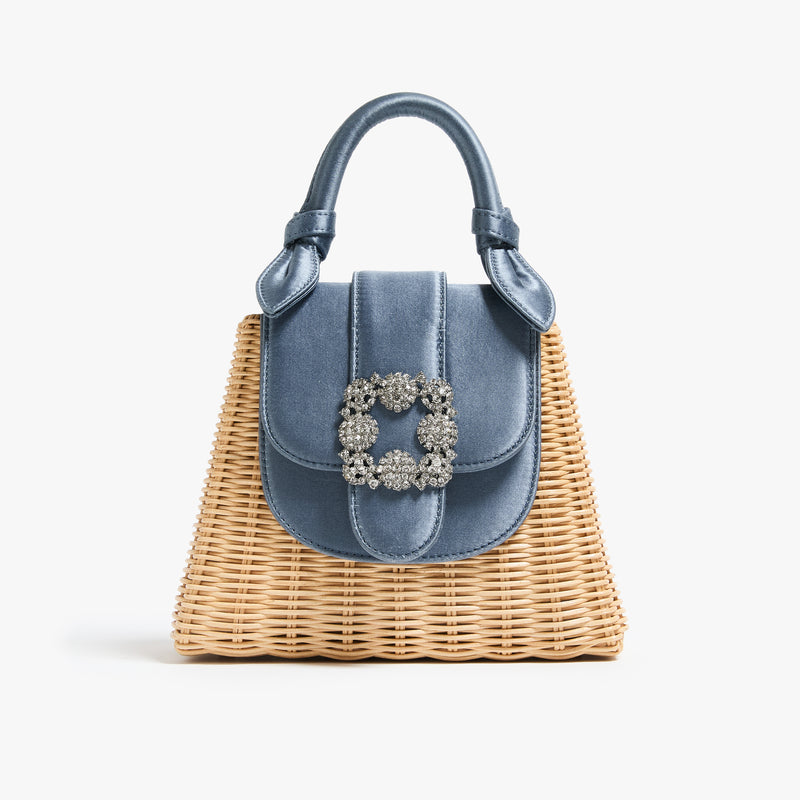 Petite Lady Bag Crystal Heritage Blue