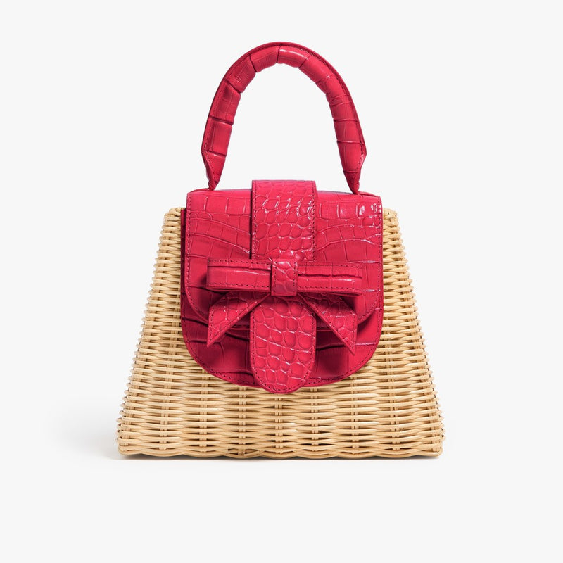 The Petite Lady Bag Bow Hibiscus