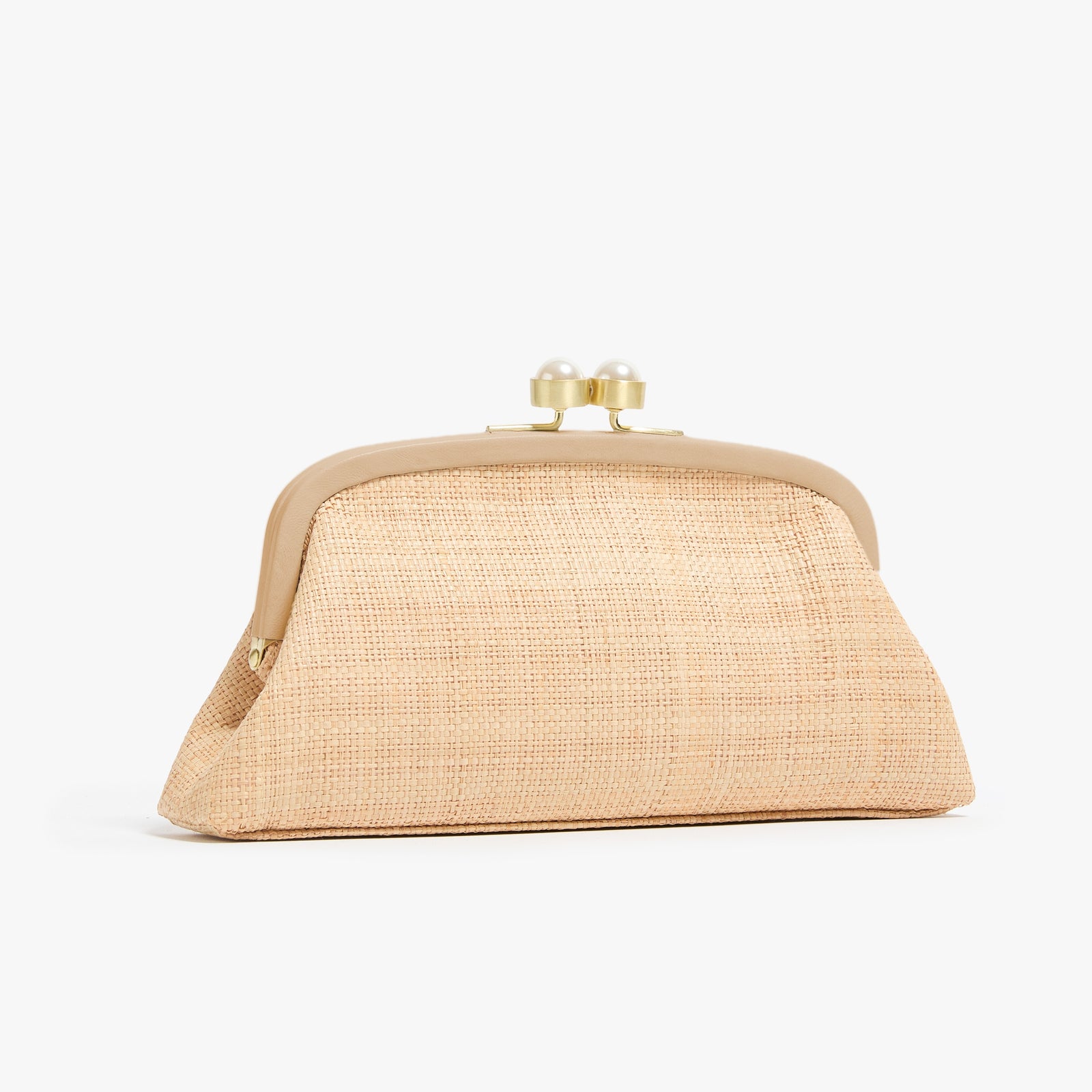 Pamela Munson - The Lee Clutch Natural, Raffia Clutch