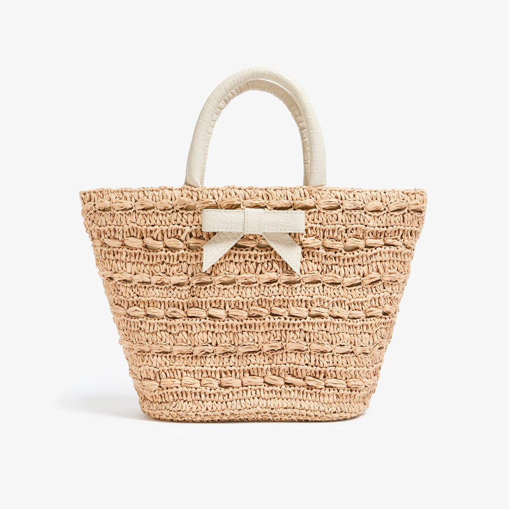 Pamela Munson shops Petite Vivian Straw Hobo Bag