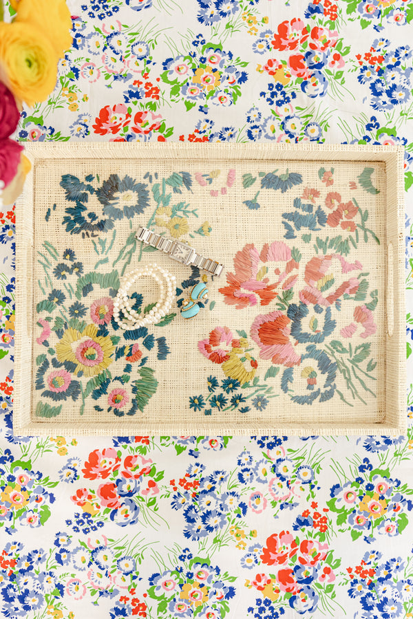 D. Porthault x Pamela Munson - New York Mille Fleurs Tray