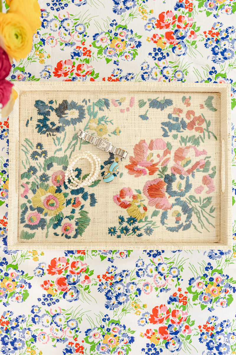 D. Porthault x Pamela Munson - New York Mille Fleurs Tray