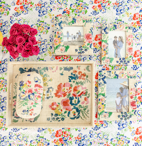 D. Porthault x Pamela Munson - New York Mille Fleurs Frame 5 x 7